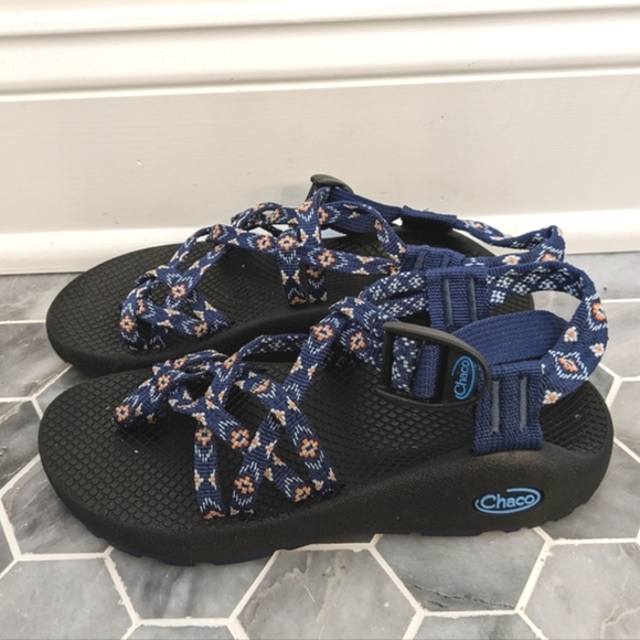 Chaco ZX2 Aztec Southwestern Blue Print Outdoor Hiking Sandals - Picture 3 of 7
